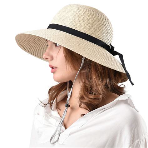 sun hat with chin strap women's